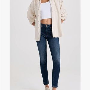 MOTHER “ The Looker” Embroidered Pockets Skinny Ink & Paper Made In USA Jeans 26